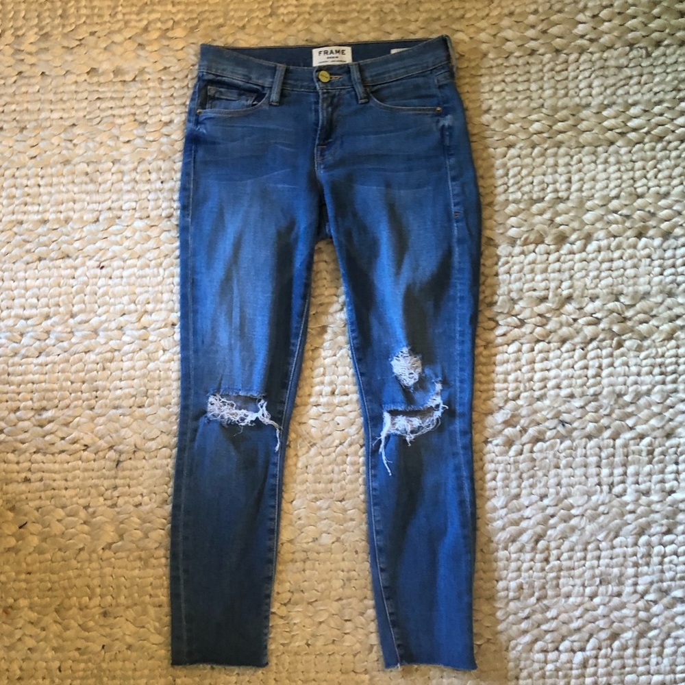 FRAME Le High Skinny Jeans size 24